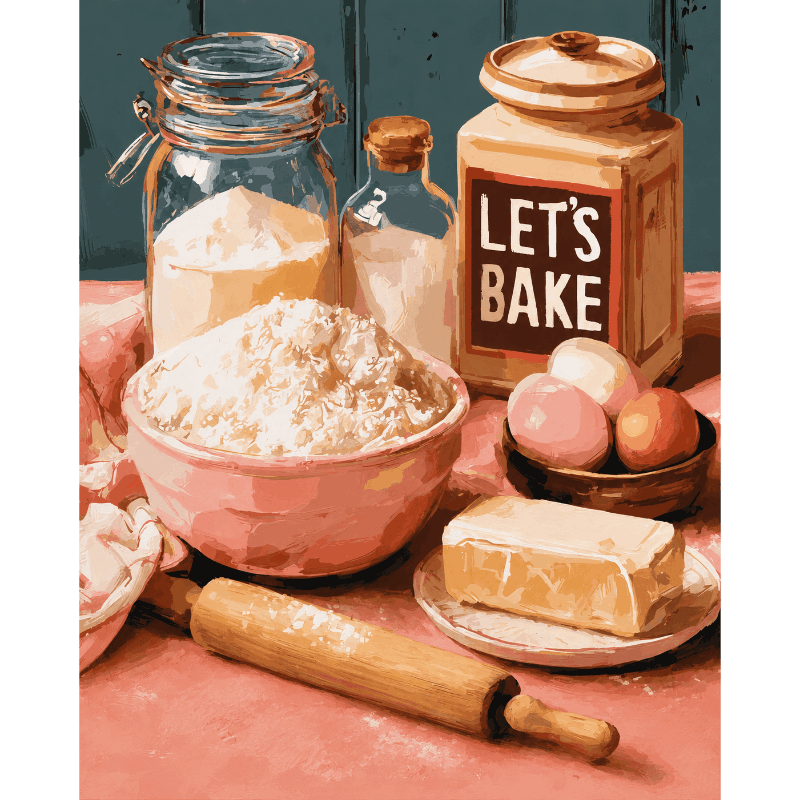 Laten we bakken! - Diamond Painting