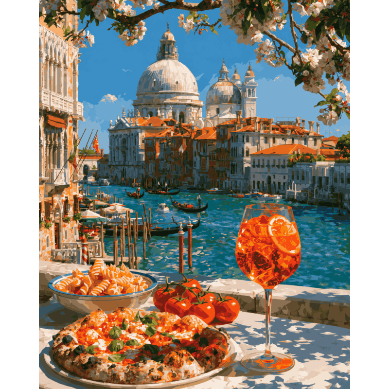 Venetiaanse lunch - Diamond Painting