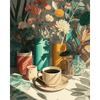 Een middagkoffie - Diamond Painting