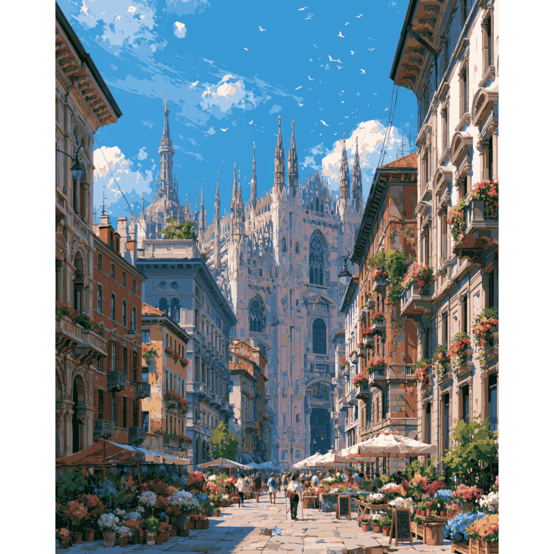 Milano zomer - Diamond Painting