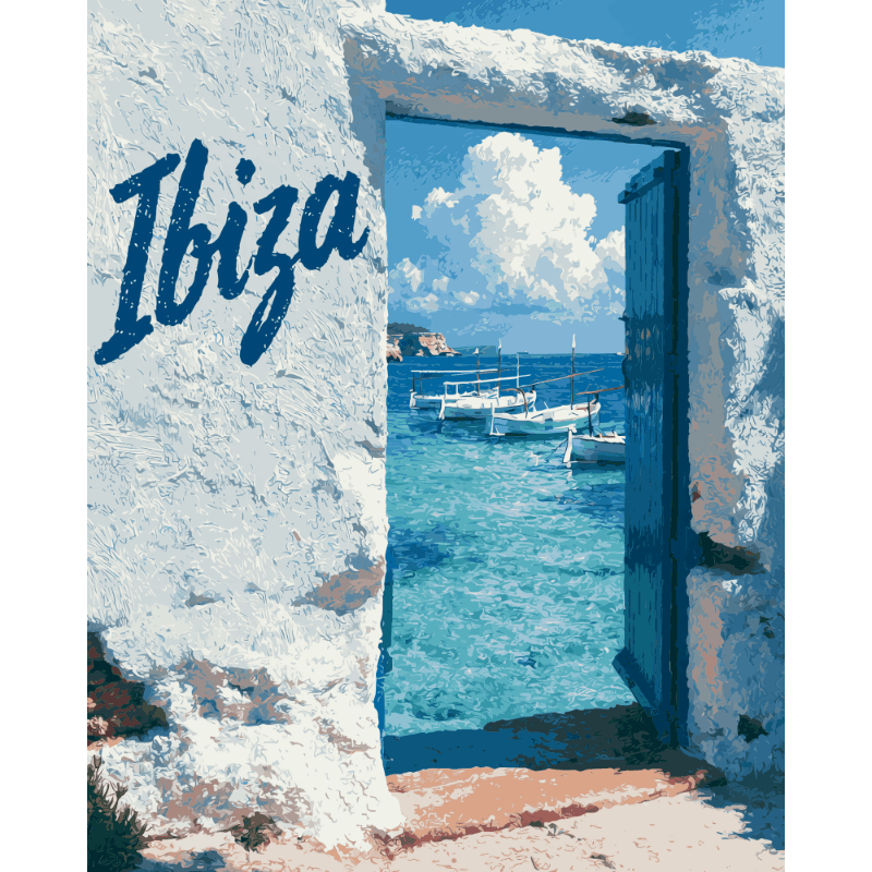 Ibiza deuropening - Diamond Painting