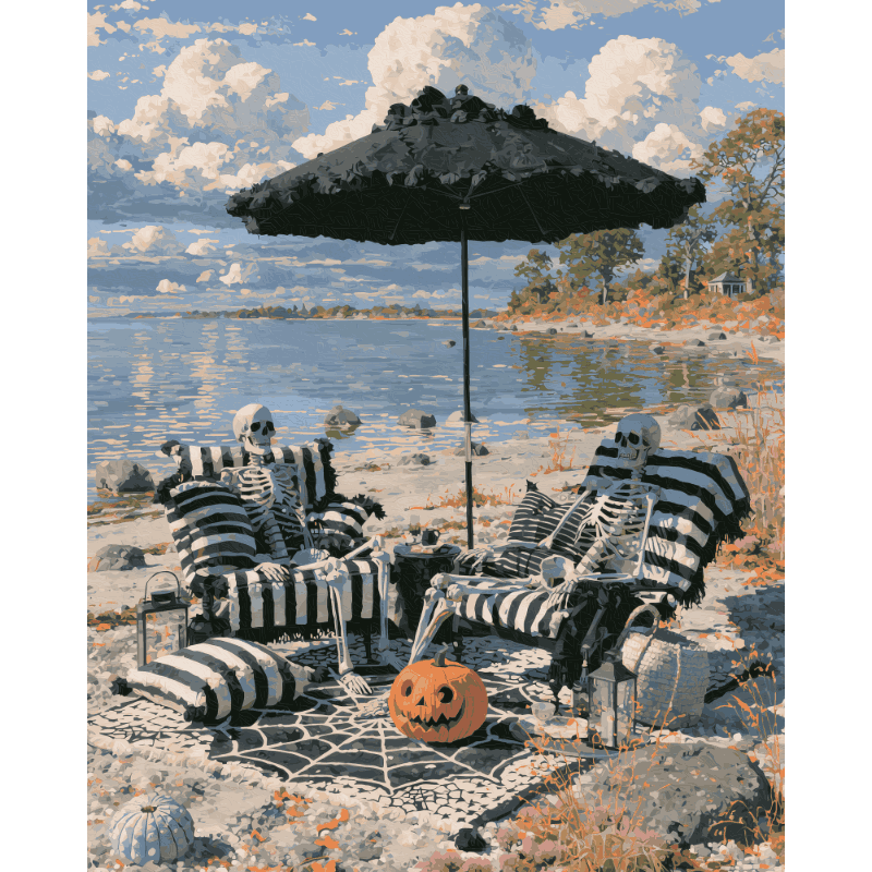 Halloween strand - Diamond Painting