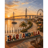 Barranquilla zonsondergang - Diamond Painting