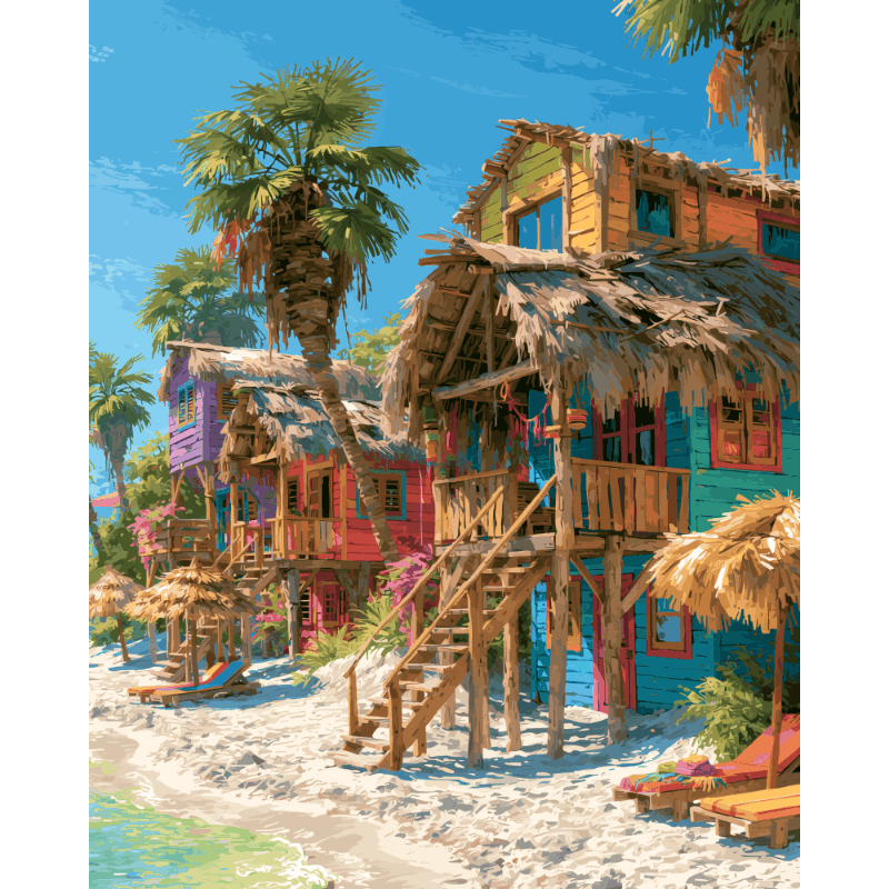 Barú schuilplaats - Diamond Painting