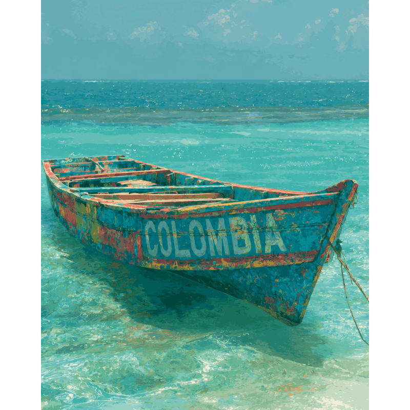 Eilanden van Colombia - Diamond Painting