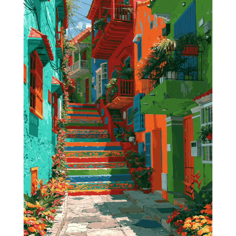 Bij Medellín - Diamond Painting
