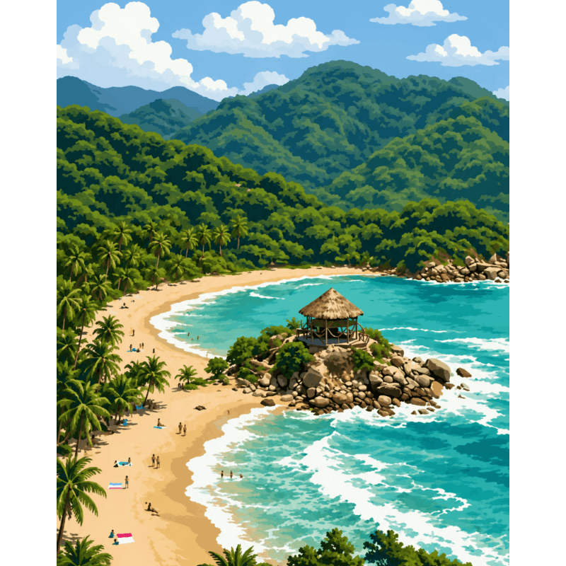 Tayrona park - Diamond Painting