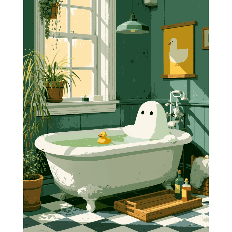 Ontspannend spook - Diamond Painting
