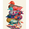 Vijf decoratieve eenden - Diamond Painting