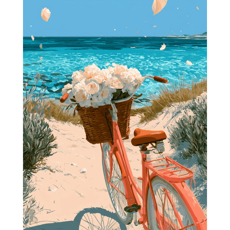 Geparkeerd in het paradijs - Diamond Painting