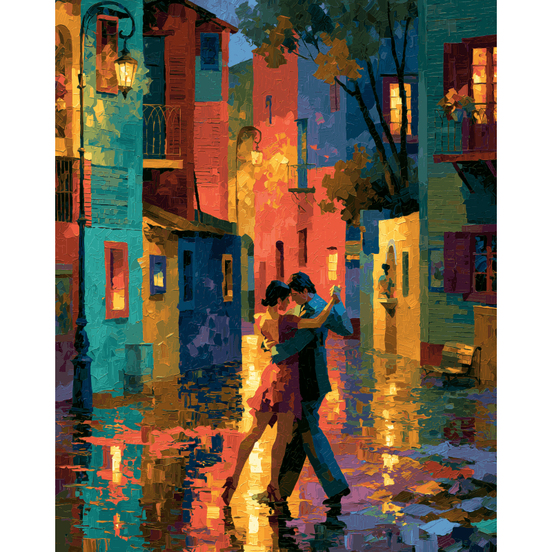 Middernacht tango - Diamond Painting