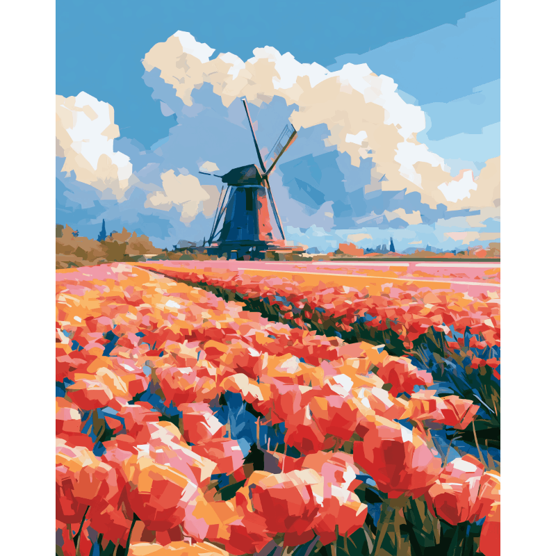 Nederlandse ontsnapping - Diamond Painting