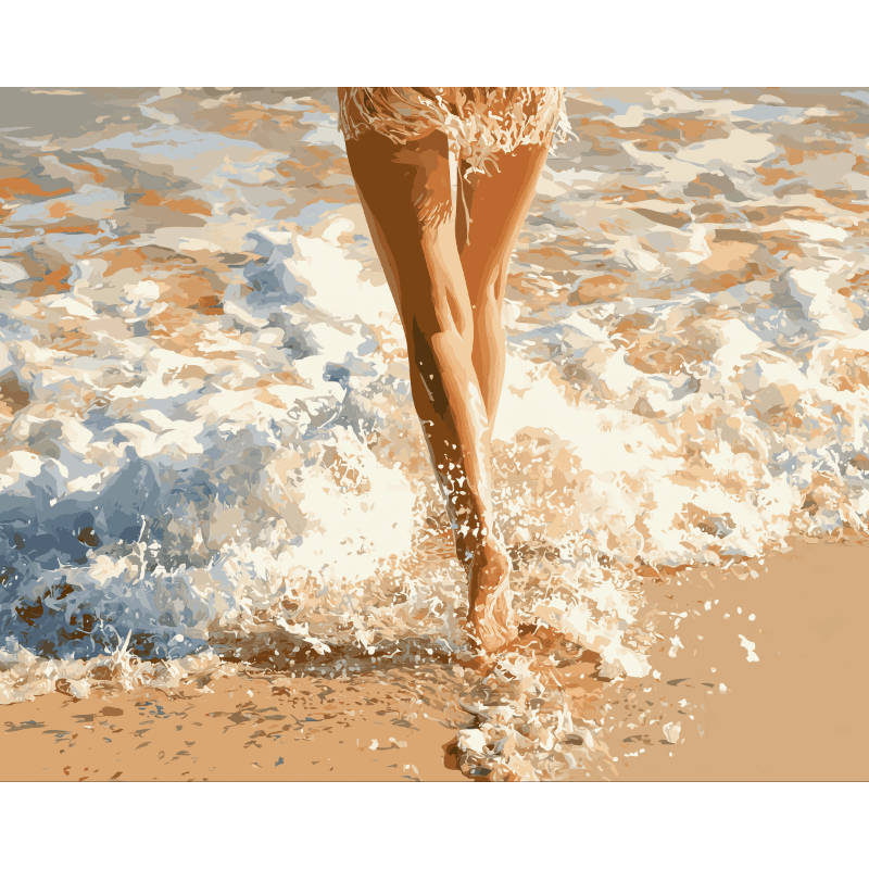 Gouden kust - Diamond Painting