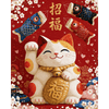 Maneki Neko fortuin - Diamond Painting