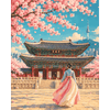 Lente bij Gyeongbokgung - Diamond Painting