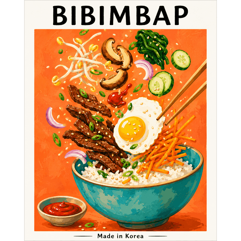 Koreaanse Bibimbap - Diamond Painting