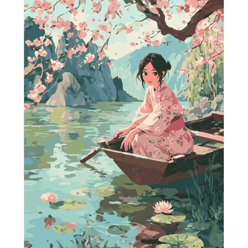 Onder de sakura - Diamond Painting