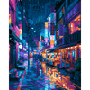 Elektrische nacht - Diamond Painting