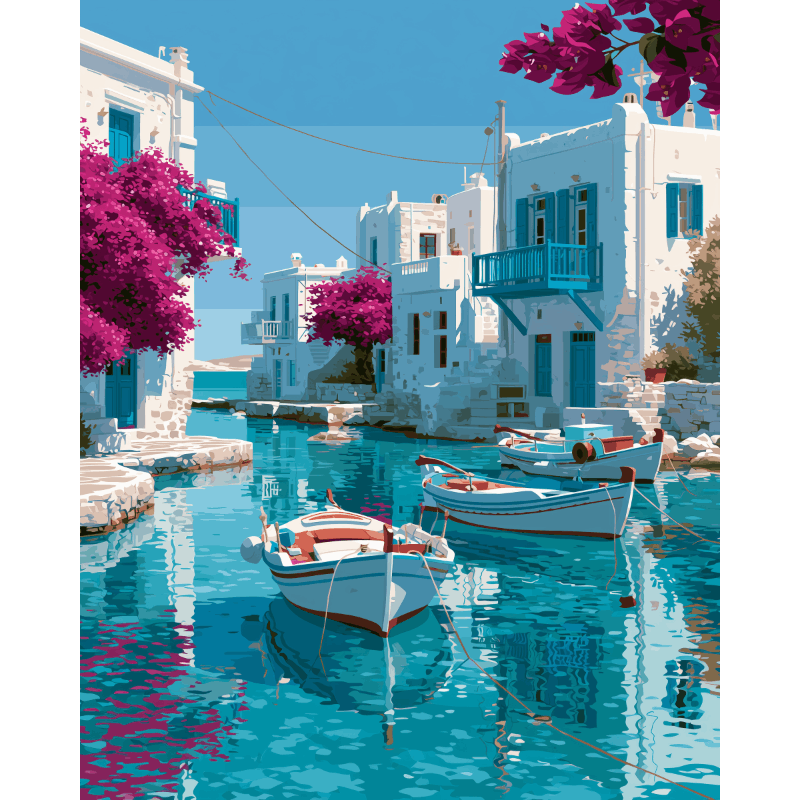 Verankerd in het paradijs - Diamond Painting