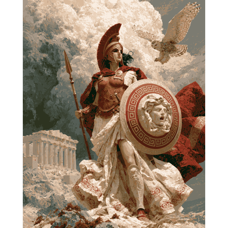 Majestueuze Athena - Diamond Painting