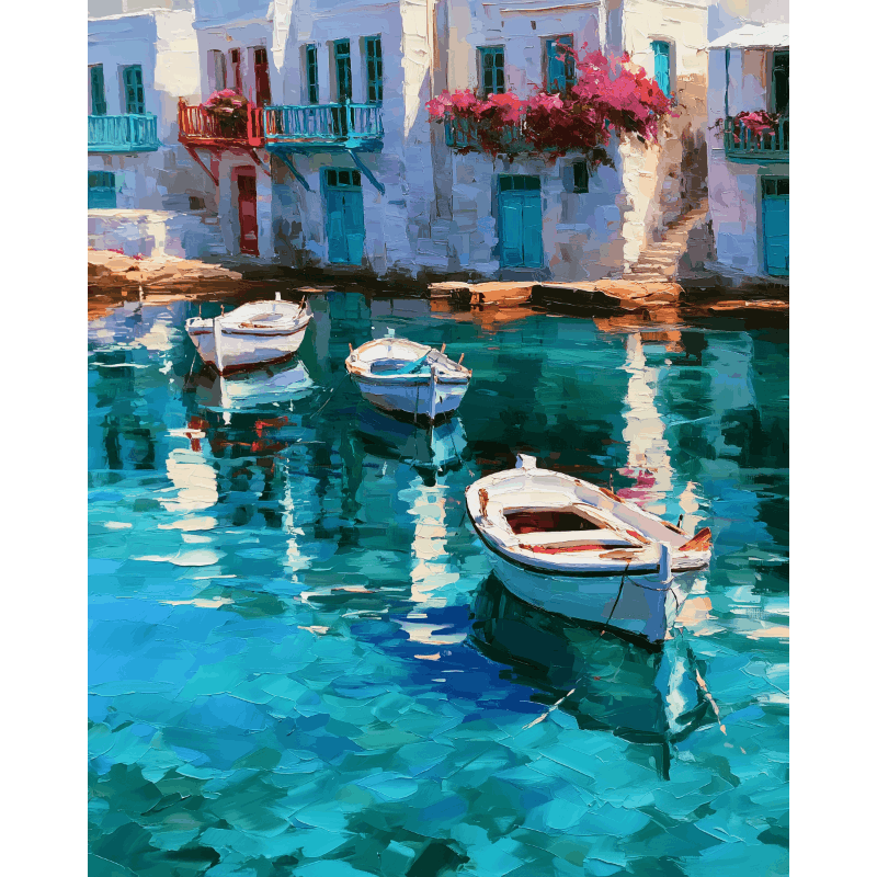 Cycladische reflecties - Diamond Painting