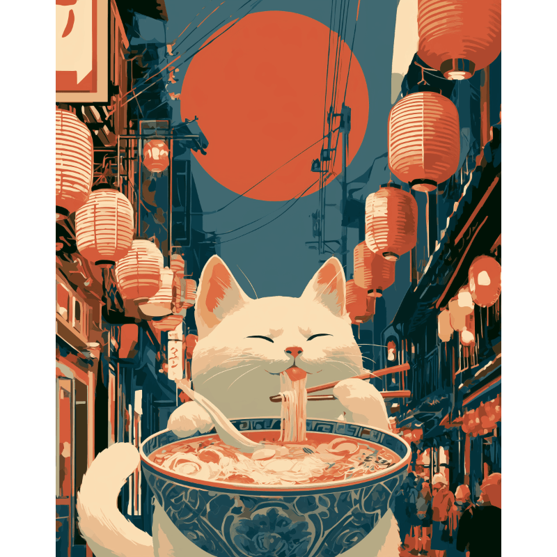 Middernacht ramen - Diamond Painting