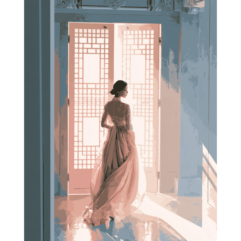 Koreaanse gratie - Diamond Painting