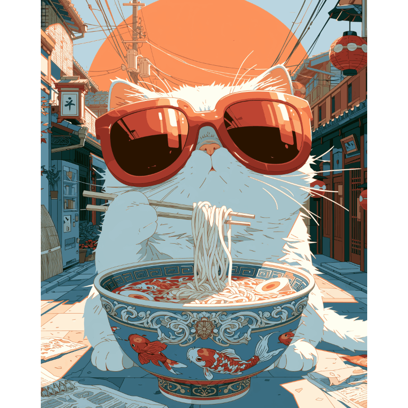 Ramen noedel vibes - Diamond Painting