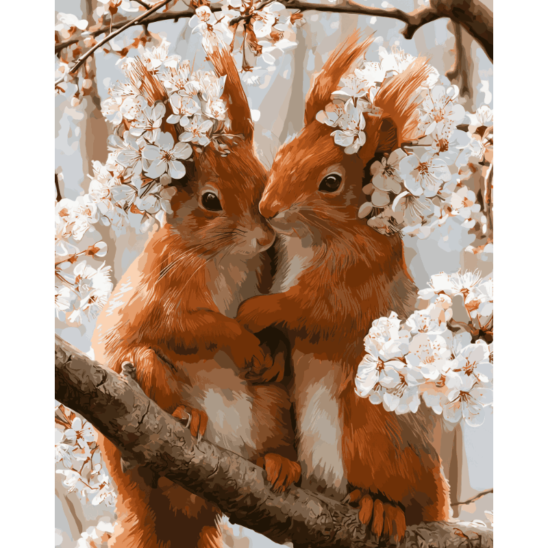 Bloesem knuffels - Diamond Painting