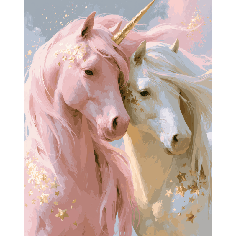 Hemelse eenhoorns - Diamond Painting