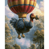 Dodo vogel ontdekkingsreiziger - Diamond Painting