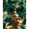 Smaragden Medusa - Diamond Painting