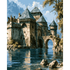 Kasteel aan het meer - Diamond Painting