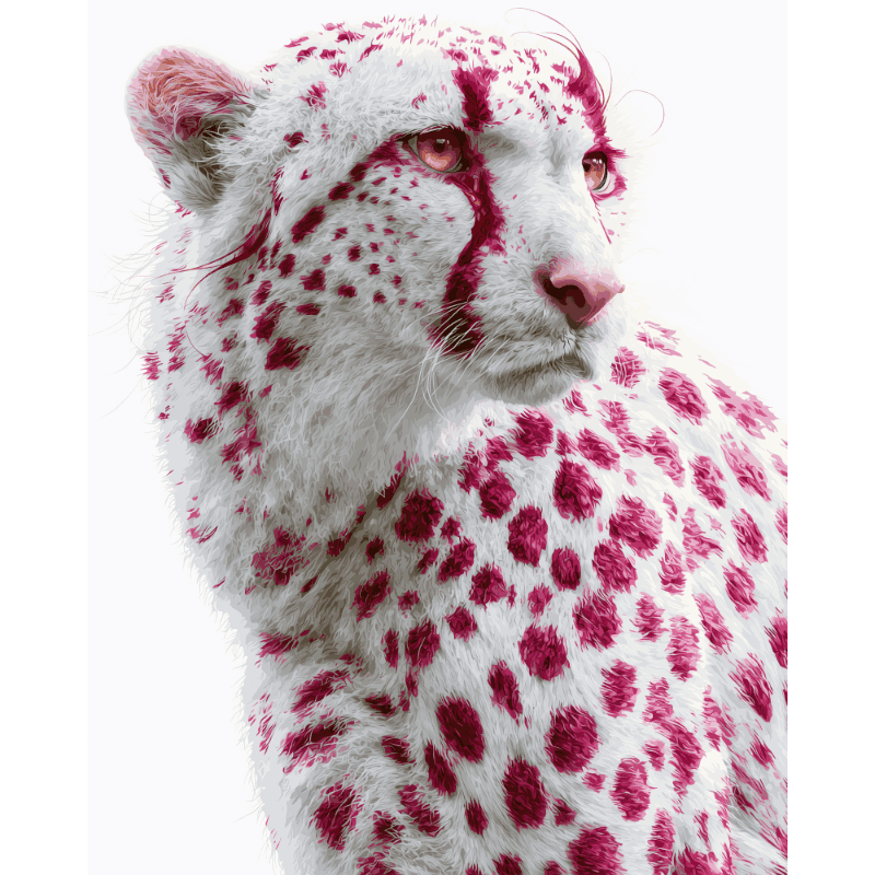 Framboos cheetah - Diamond Painting