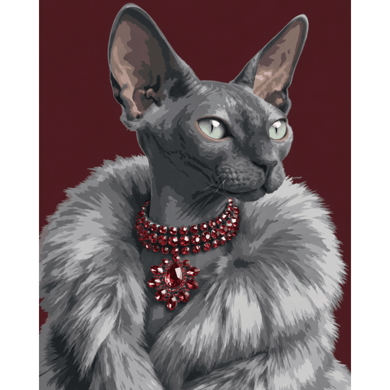 Robijn Sphynx - Diamond Painting