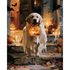 Halloween golden retriever - Diamond Painting