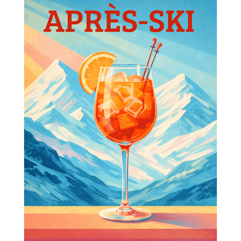 Après-ski Aperol - Diamond Painting