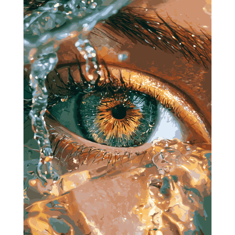 Smaragden blik - Diamond Painting