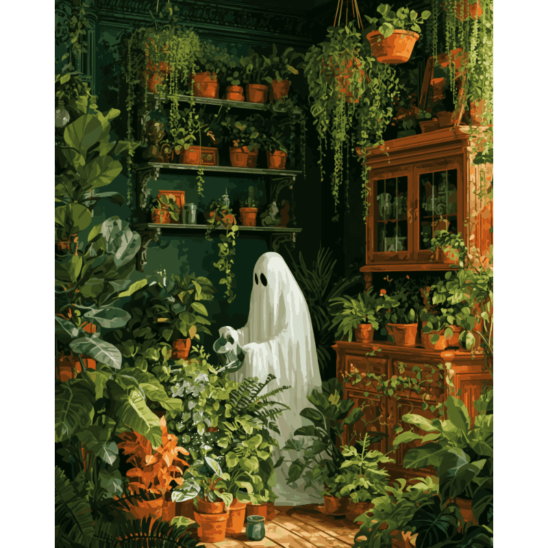 Spookachtige serre - Diamond Painting