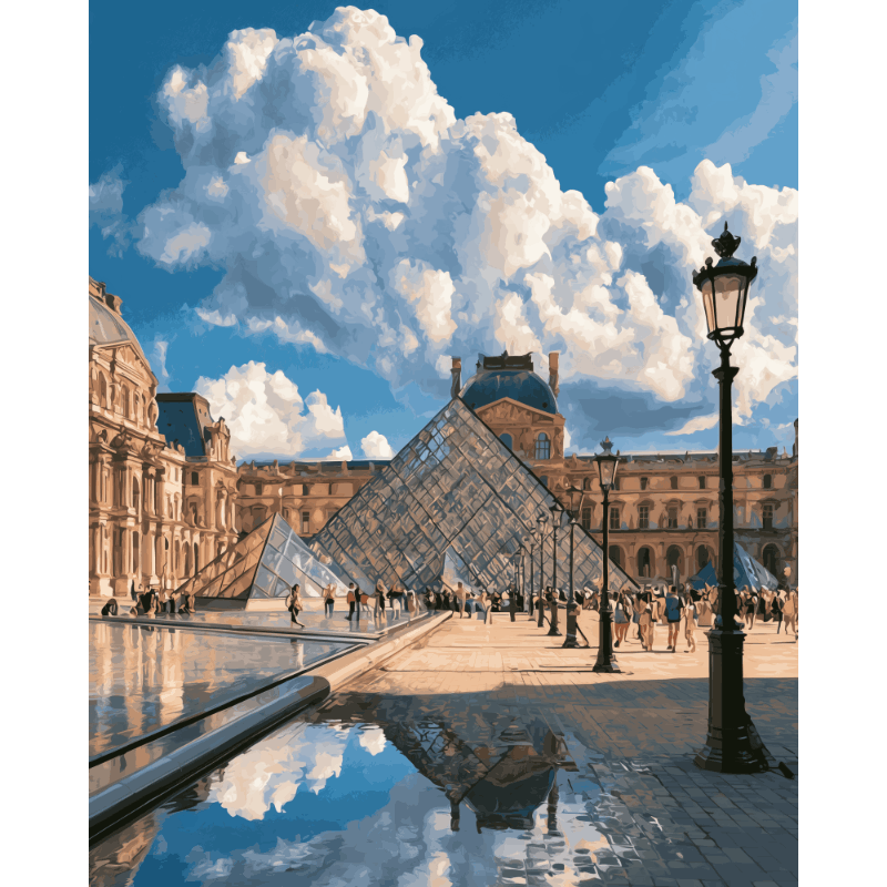 Louvre momenten - Diamond Painting