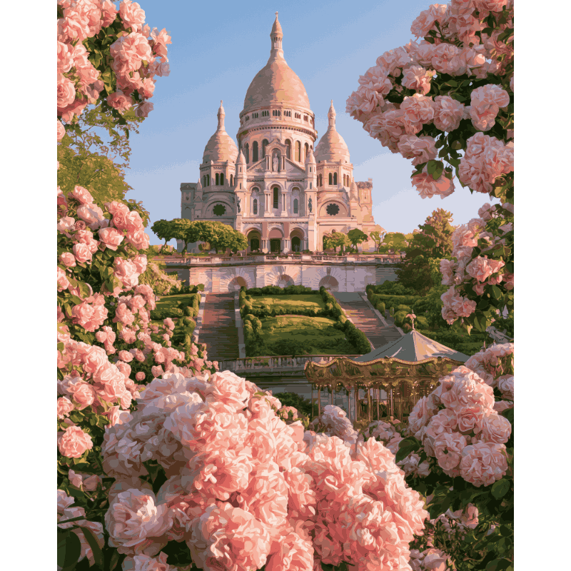 Montmartre bloei - Diamond Painting