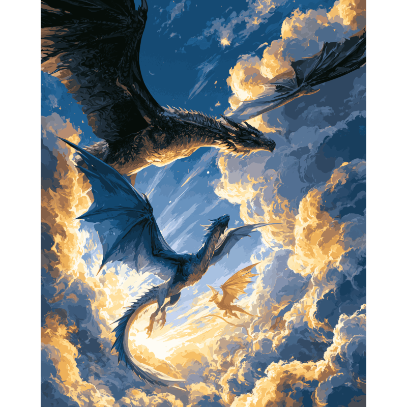 Drakenvlucht - Diamond Painting