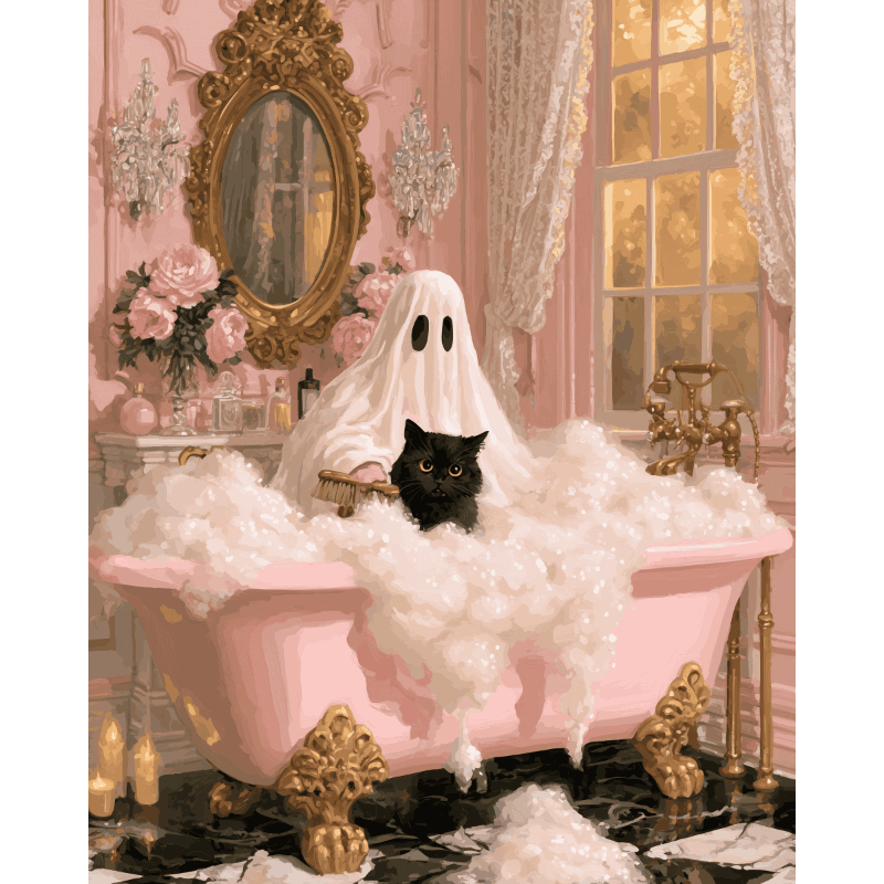 Spookachtig bad - Diamond Painting