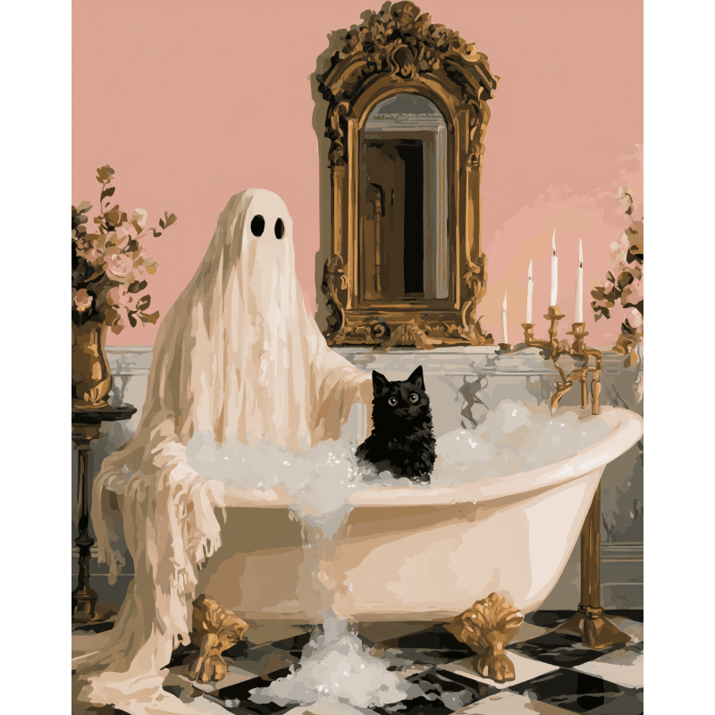 Het spookbad - Diamond Painting