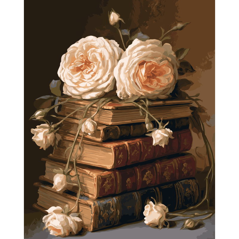 Klassieke bloemen - Diamond Painting