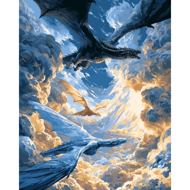 Drakenstorm - Diamond Painting