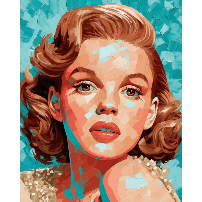 Expressieve Judy Garland - Diamond Painting