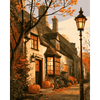Herfst op Lantaarnlaan - Diamond Painting