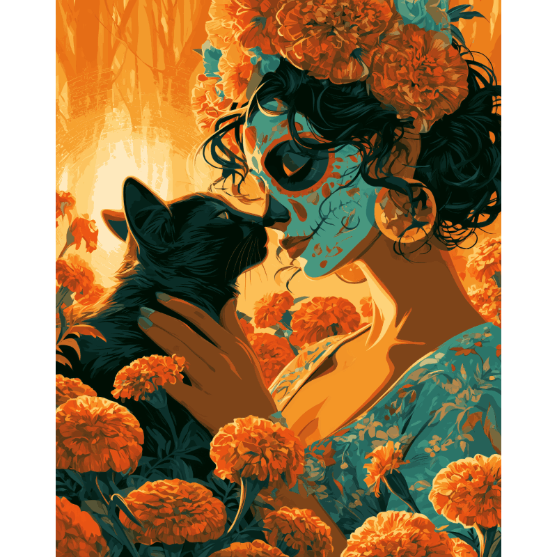 Geestkat - Diamond Painting