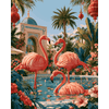 Flamingo paradijs - Diamond Painting